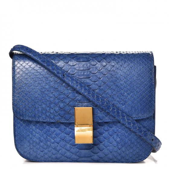 celine box bag python