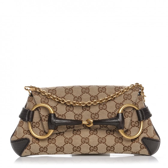 gucci monogram horsebit clutch