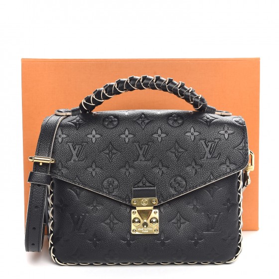 louis vuitton pochette metis empreinte black