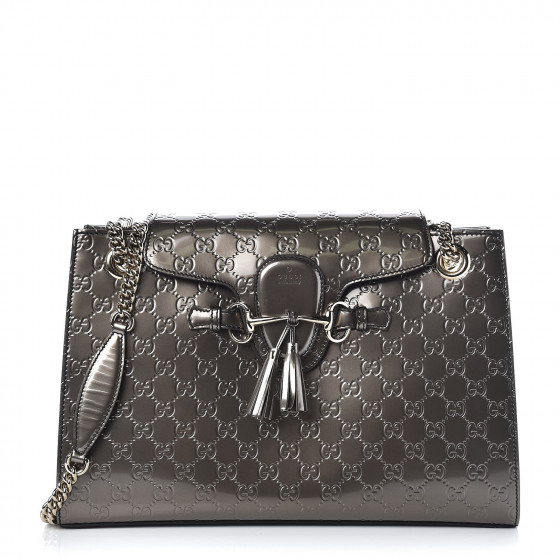 gucci emily guccissima chain shoulder bag