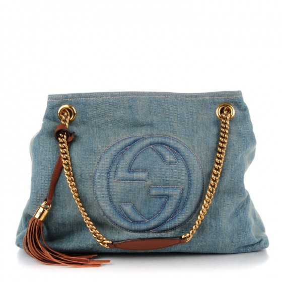 gucci soho denim shoulder bag