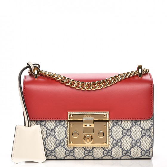 gucci padlock bag red