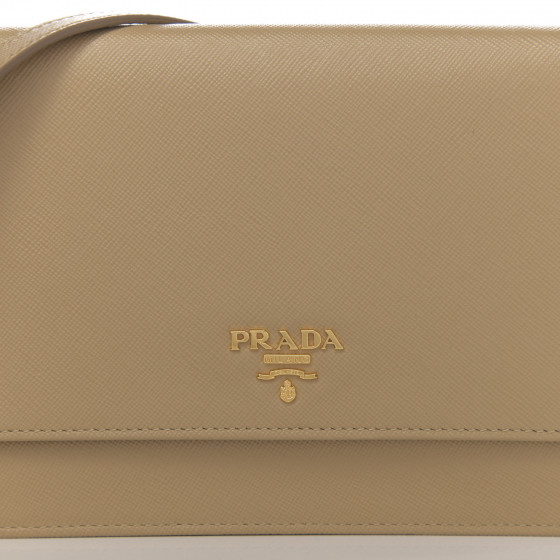 prada saffiano wallet with strap