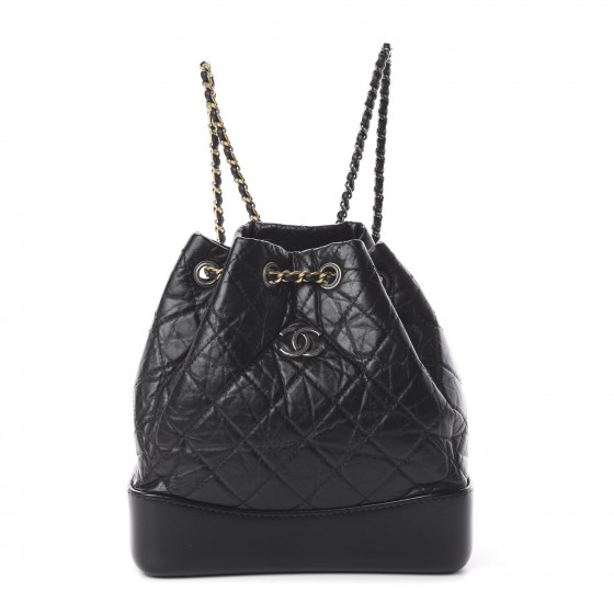 chanel black gabrielle backpack