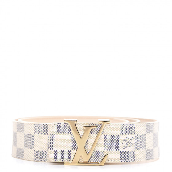 damier azur belt