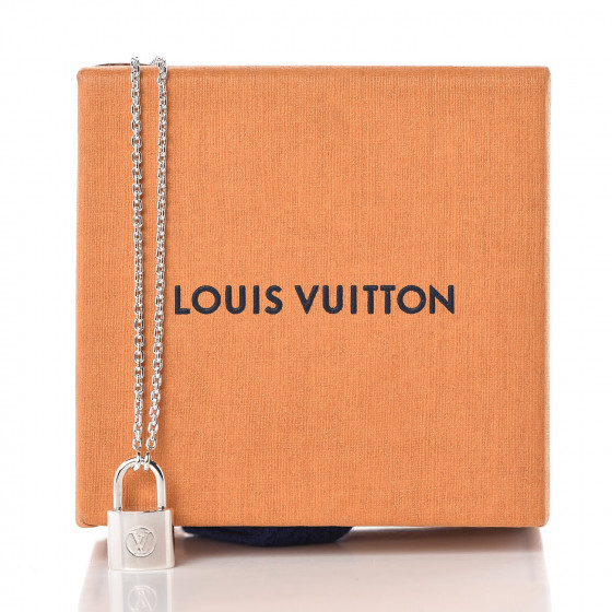 louis vuitton silver lockit necklace price