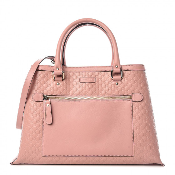 GUCCI Soft Microguccissima Medium Tote Soft Pink 368762