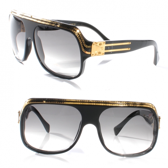 Louis Vuitton Black Acetate Frame Evidence Millionaire Sunglasses -Z0105W -  Yoogi's Closet
