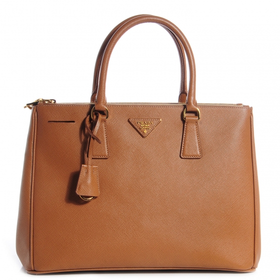 prada saffiano caramel