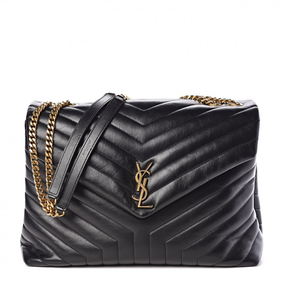 saint laurent quilted calfskin leather wallet on a chain