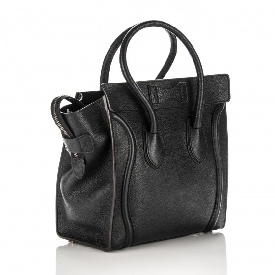 celine micro luggage drummed calfskin