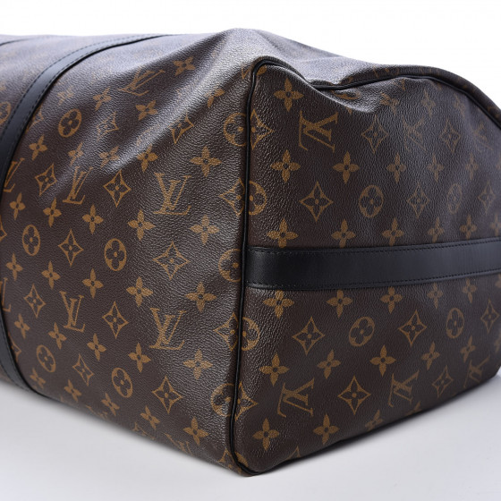 louis vuitton monogram macassar keepall bandouliere 55