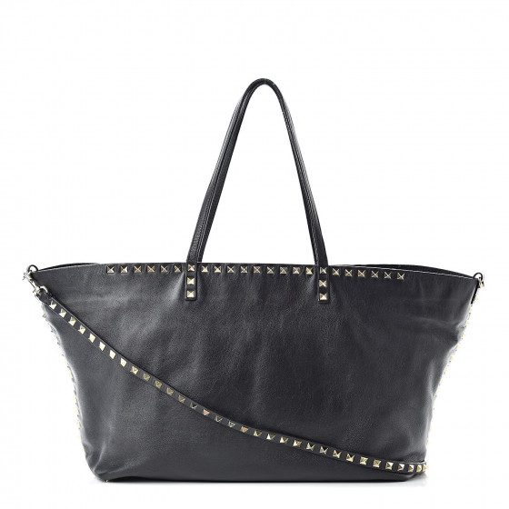 valentino rockstud vitello tote bag