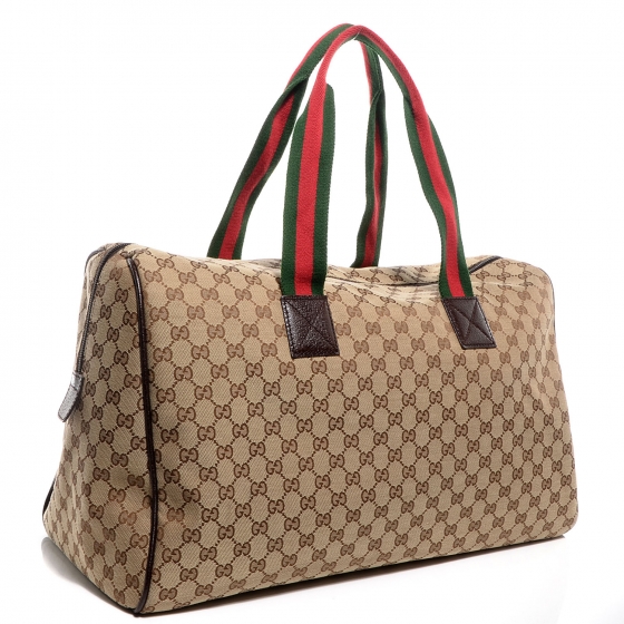 brown gucci duffle bag