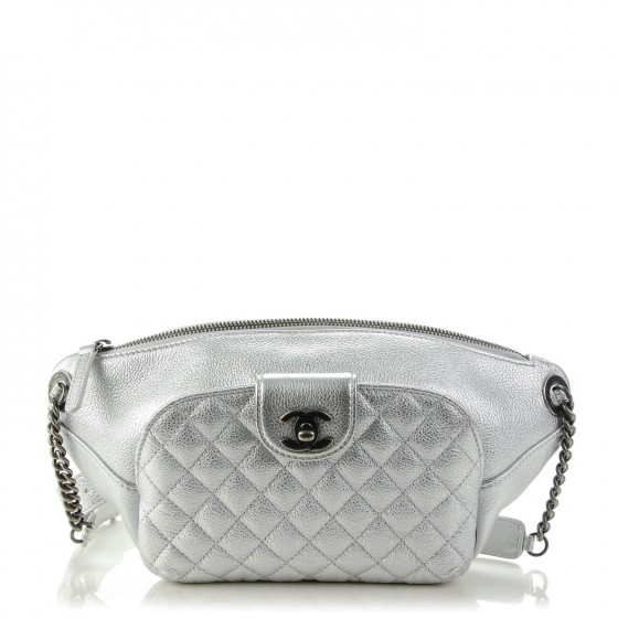 chanel white fanny pack