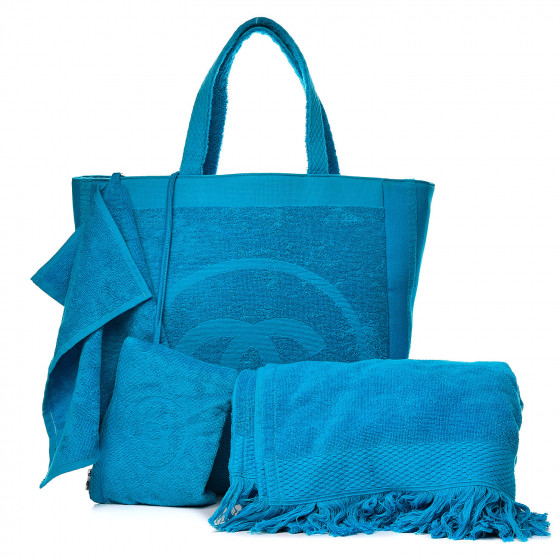 terry cloth beach tote