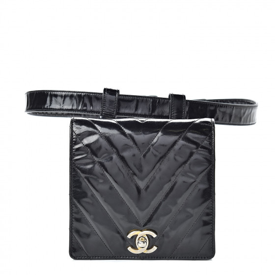 chanel vintage quilted belt bag