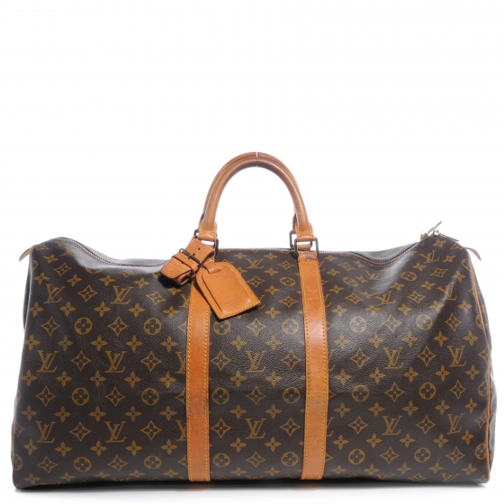 lv keepall 55 black monogram