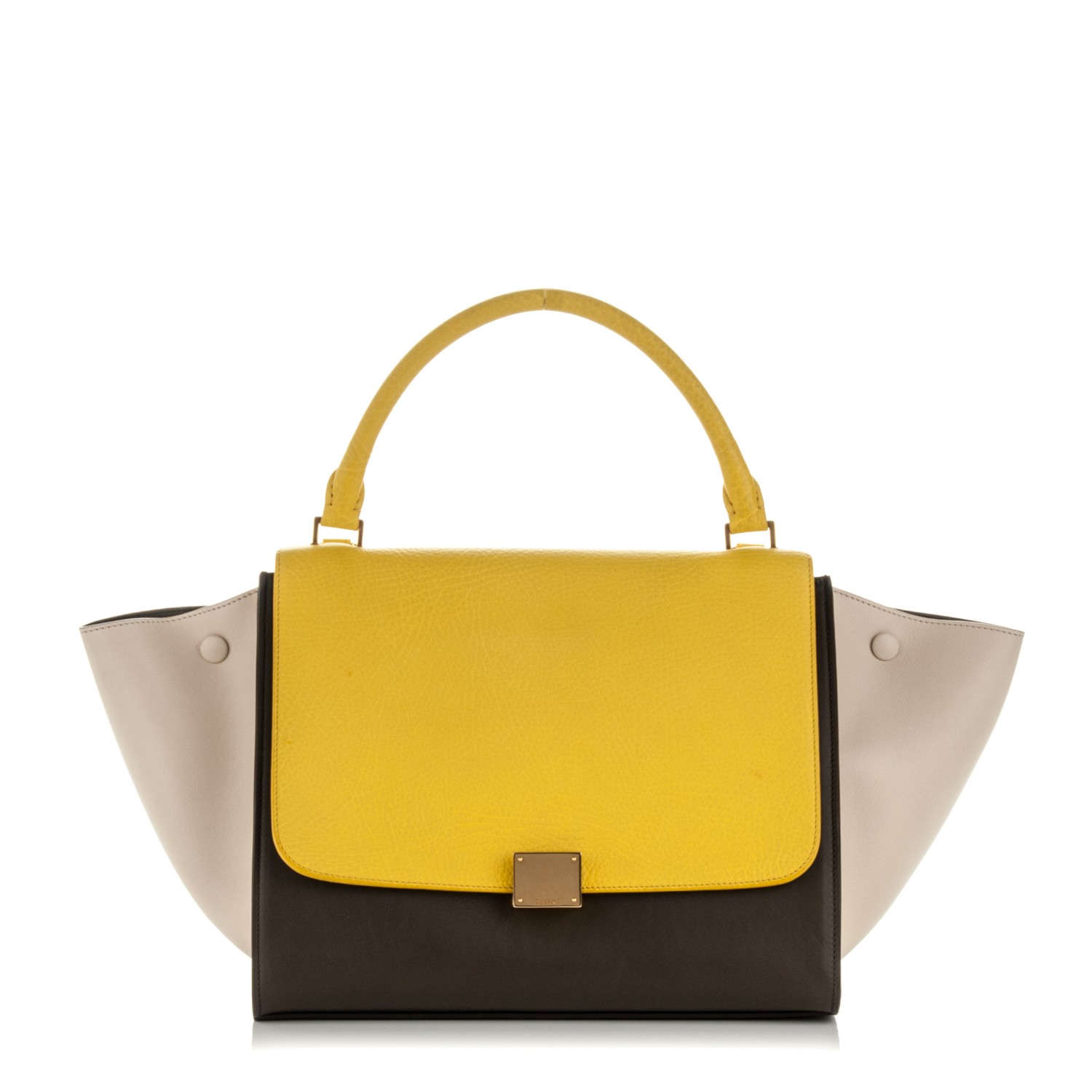 celine trapeze yellow