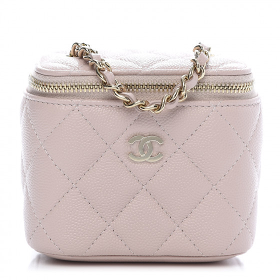 chanel mini vanity case pink