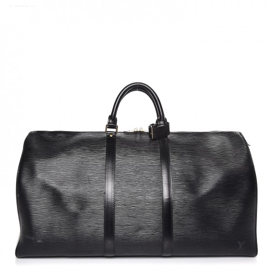 louis vuitton keepall 55 black epi