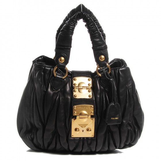 miu miu matelasse nappa leather tote