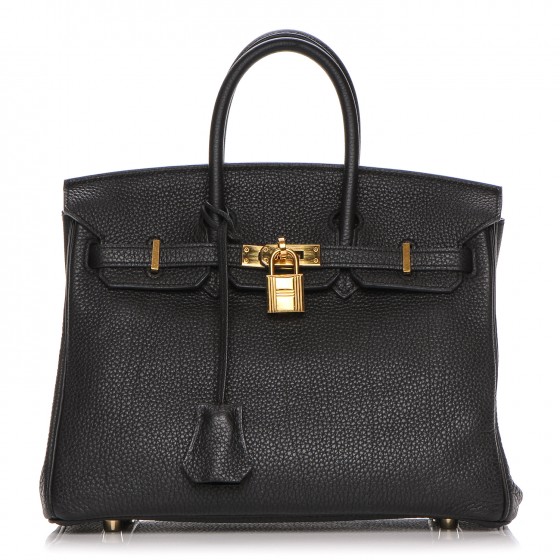 HERMES Togo Birkin 25 Black 203737 | FASHIONPHILE