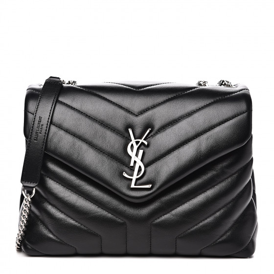 saint laurent quilted calfskin leather wallet on a chain