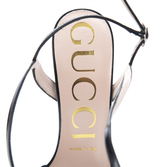 gucci black strappy sandals