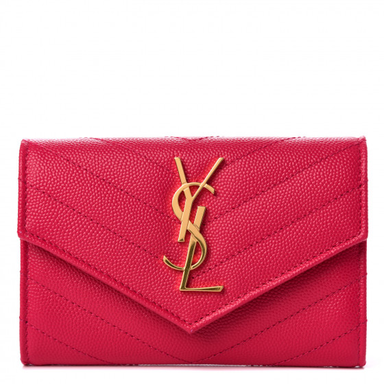 saint laurent small matelasse leather envelope wallet