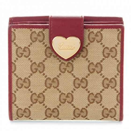 gucci wallet with heart on back