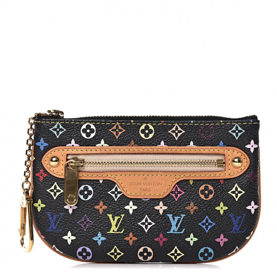 LOUIS VUITTON Multicolor Pochette Plate MM Black 475167