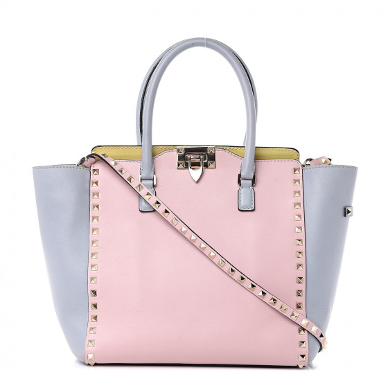 valentino rockstud vitello tote bag