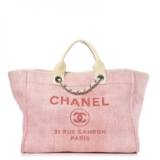 chanel pink deauville bag