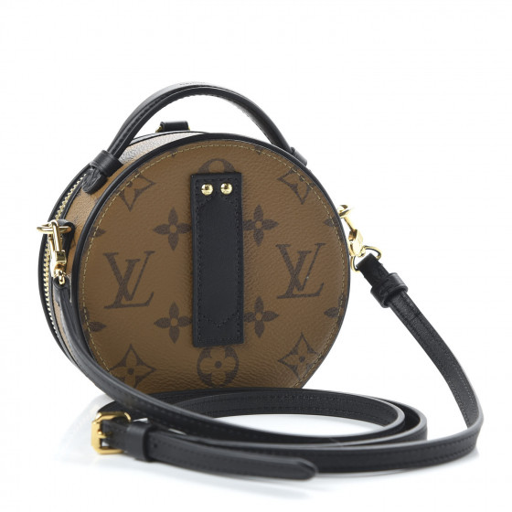 louis vuitton petite boite chapeau monogram reverse black