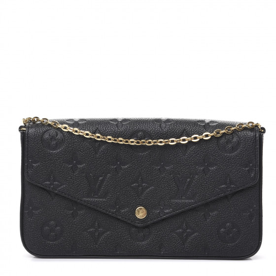 louis vuitton black empreinte pochette