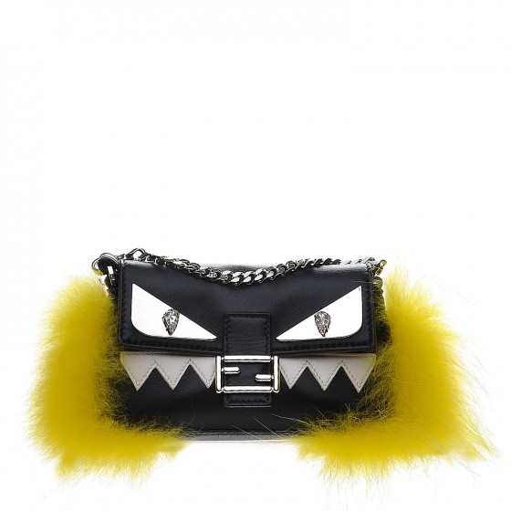 fendi micro monster baguette price