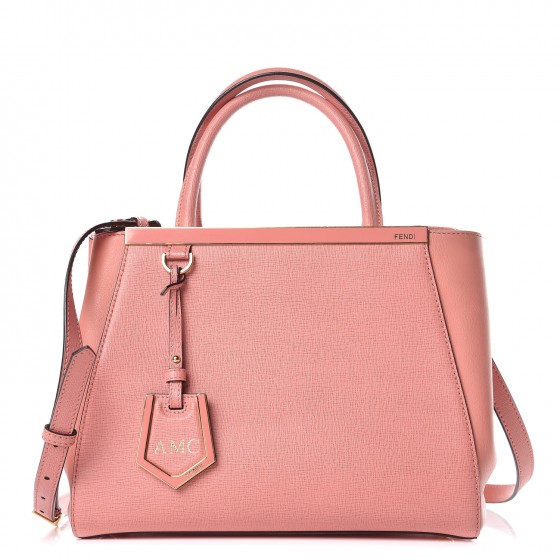 FENDI Vitello Elite Flamingo Petite 2Jours Tote Pink Ecstasy 333992