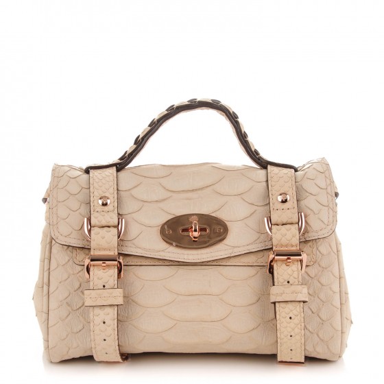 snakeskin mulberry bag