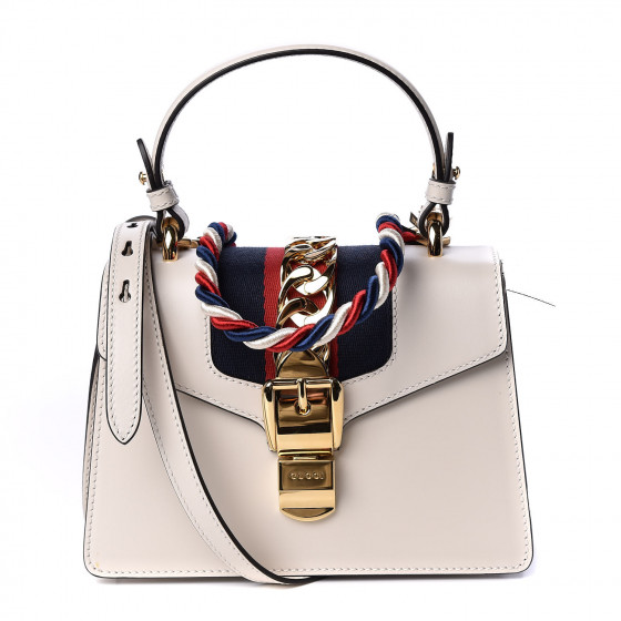 gucci white mini sylvie bag