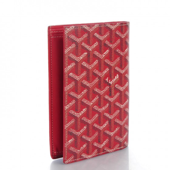 GOYARD Goyardine Bi-Fold Wallet Red 149426