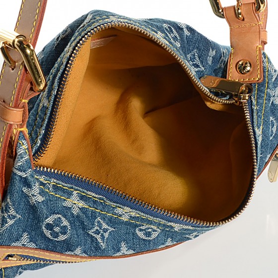 LOUIS VUITTON Denim Baggy PM Blue 104883