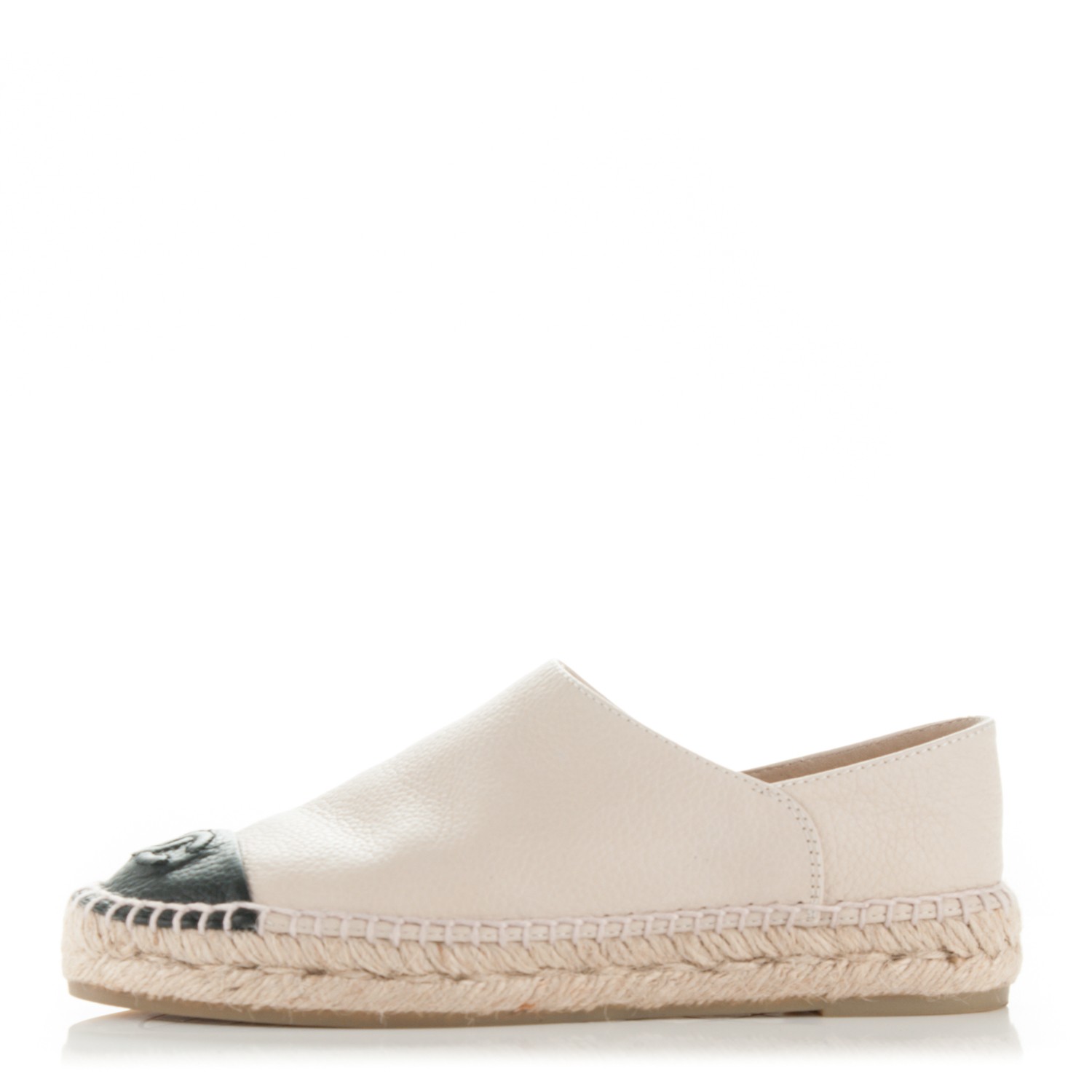 CHANEL Grained Calfskin CC Espadrilles 