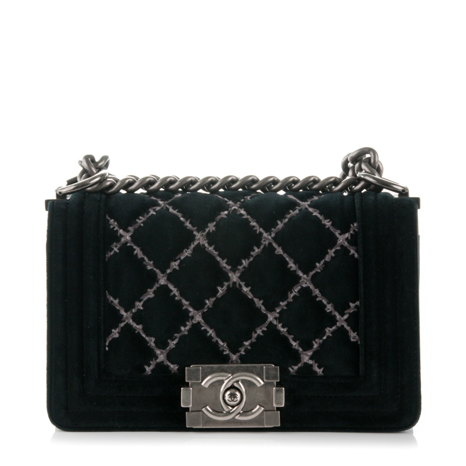 chanel velvet boy bag