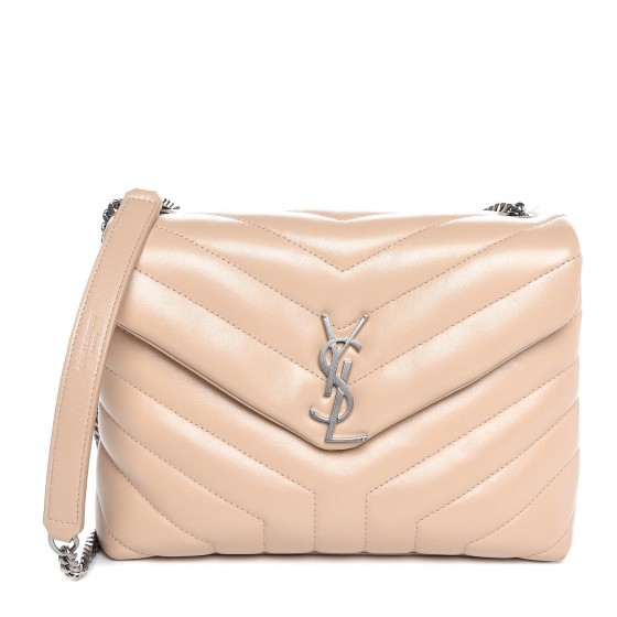 saint laurent small loulou dark beige