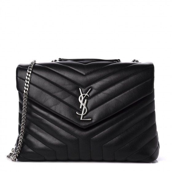 saint laurent quilted calfskin leather wallet on a chain