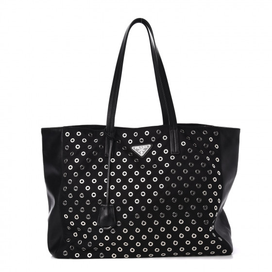 prada grommet tote