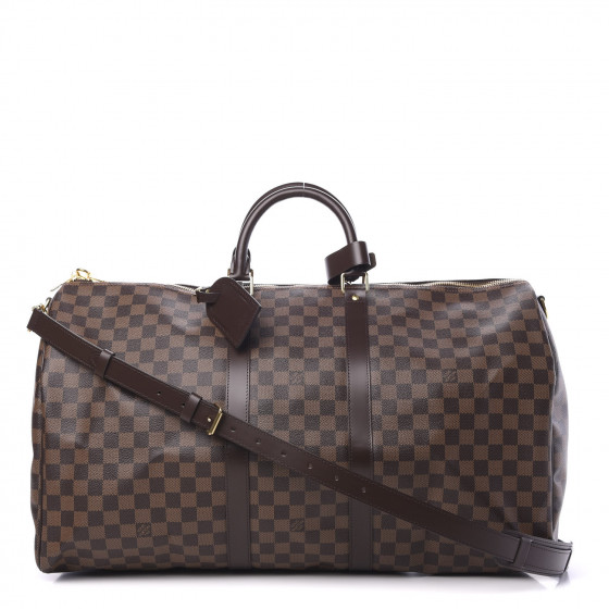 louis vuitton damier ebene keepall bandouliere 55