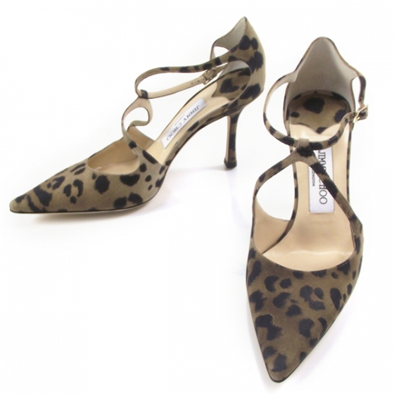 cheetah strappy heels
