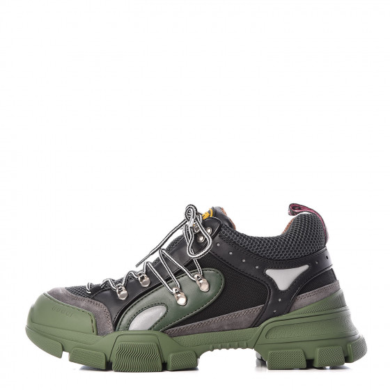 gucci flashtrek sneakers green